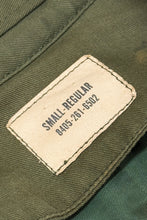 Load image into Gallery viewer, 1960’S US ARMY OG-107 MADE IN USA LINED OLIVE TWILL GABARDINE OVERCOAT JACKET SMALL
