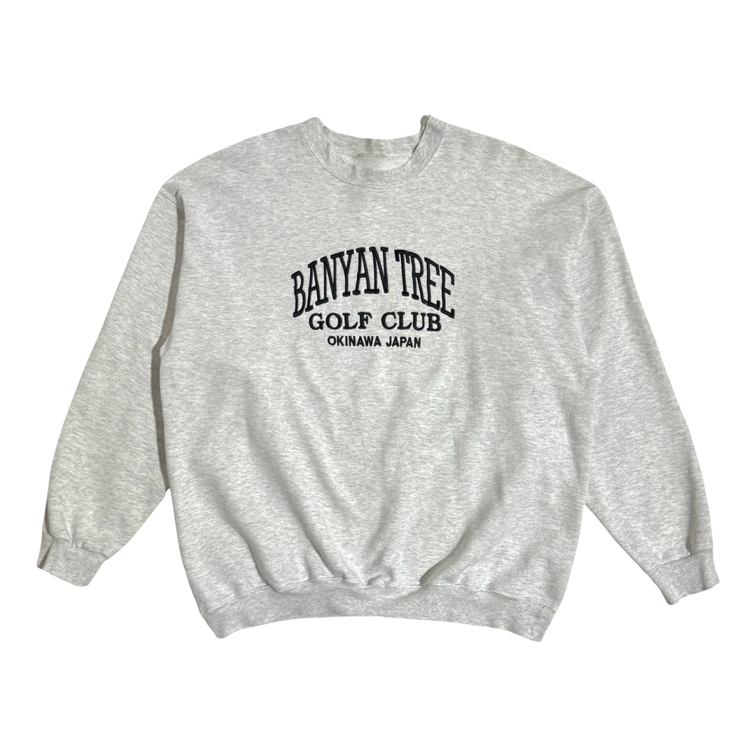 1980’S BANYAN GOLD CLUB JAPAN MADE IN JAPAN BRUSHED FLEECE CREWNECK SWEATER XXL