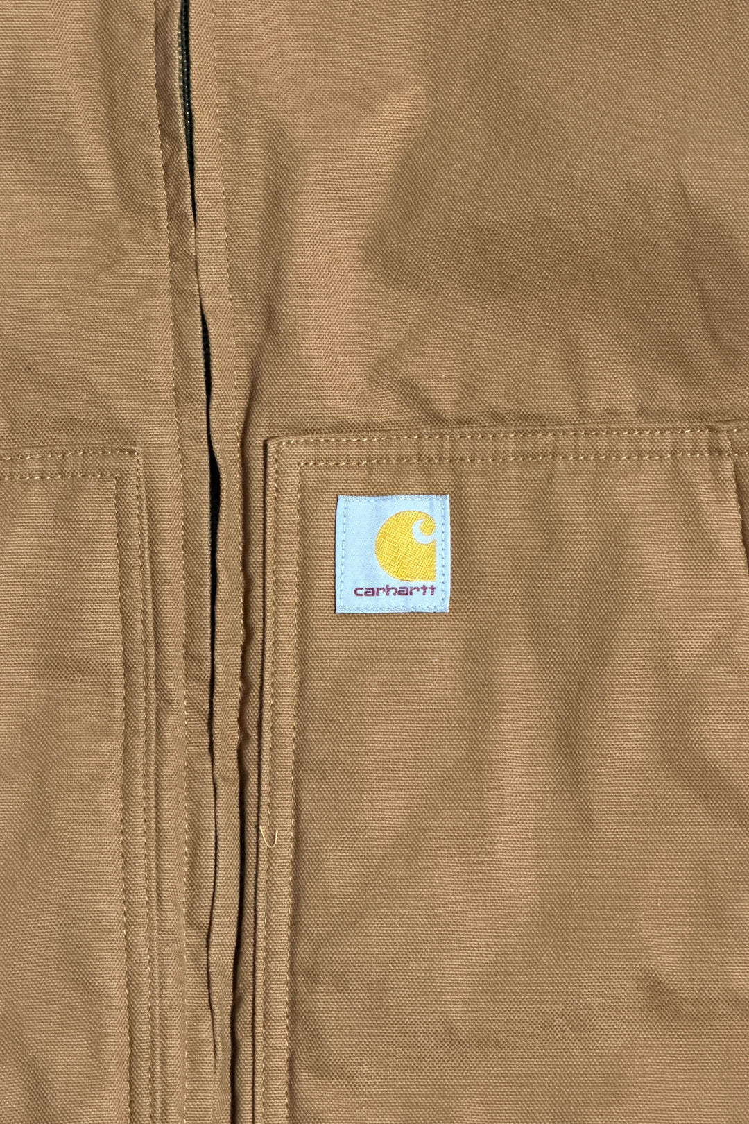 2000’S CARHARTT BROWN DUCK CANVAS HOODED ACTIVE JACKET WOMEN’S MEDIUM / MEN’S SMALL