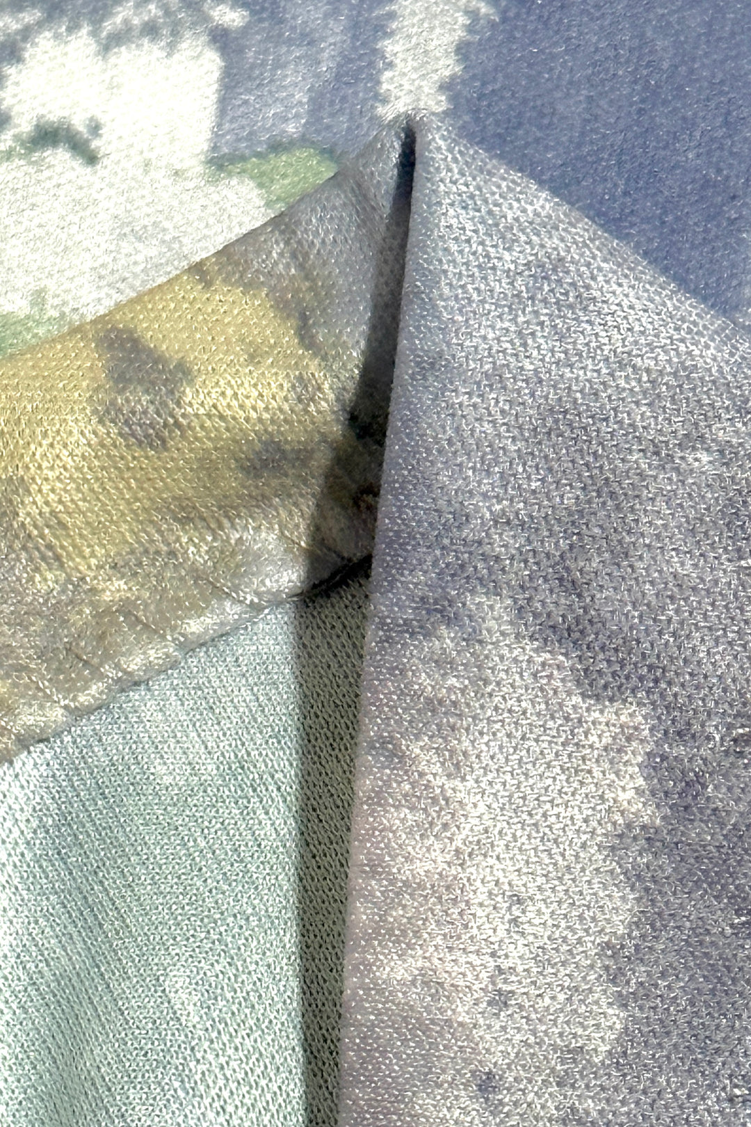 1970’S LILLY DACHÉ MADE IN USA PASTEL BRUSH STROKE PRINTED S/S POLO B.D. SHIRT LARGE