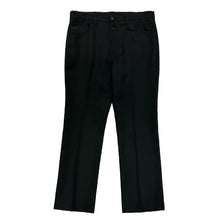 Load image into Gallery viewer, 1980’S LEVI’S MADE IN USA STAPREST 517 COWBOY CUT BLACK WESTERN PANTS 32 X 28
