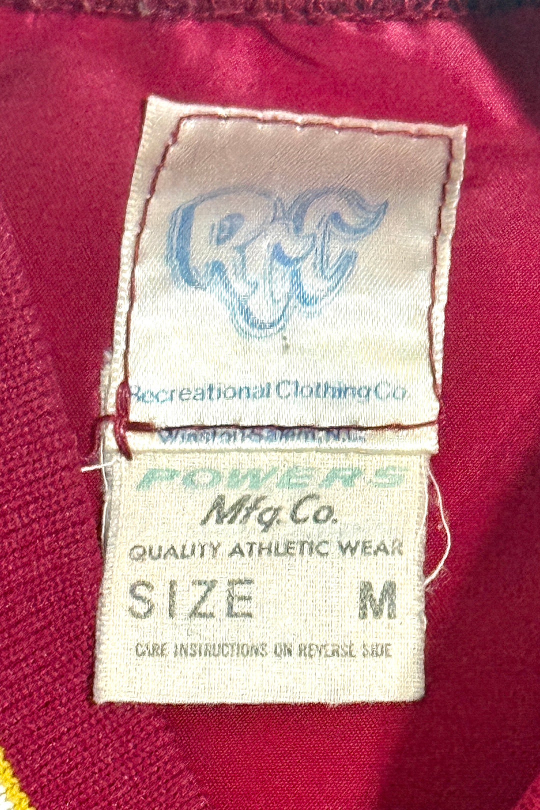 1980’S SKOAL RACING UNION MADE IN USA CROPPED SATIN APPLIQUÉ LETTERING BASEBALL JACKET LARGE
