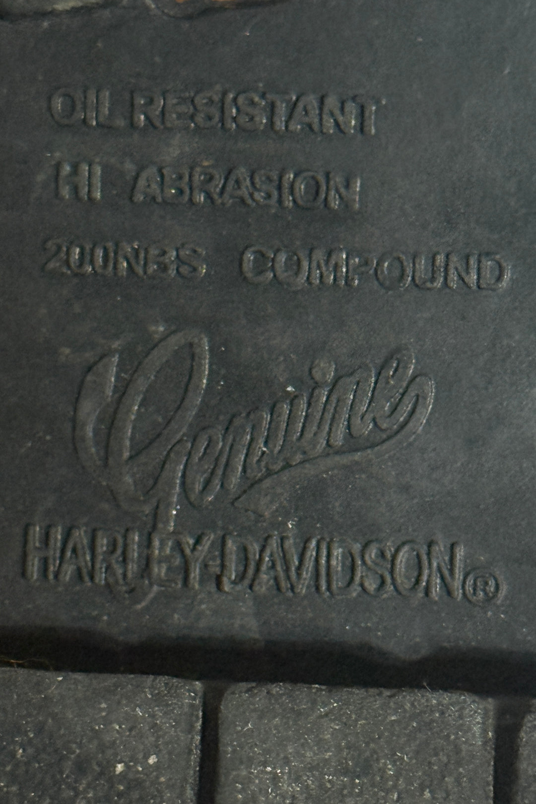 1990’S HARLEY-DAVIDSON REPAIRED LEATHER LUG SOLE MOTORCYCLE WORK BOOTS 9.5