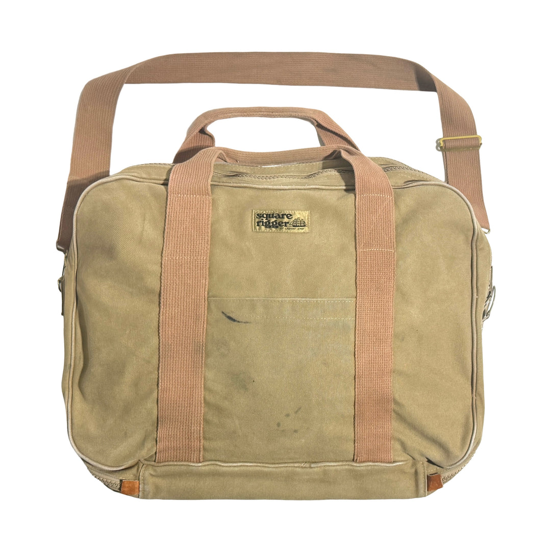 1980’S LANDS’ END MADE IN USA SQUARE RIGGER ®️ CANVAS LUGGAGE BAG