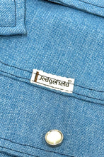 Load image into Gallery viewer, 1970’S SEDGEFIELD MADE IN USA DENIM WESTERN PEARL SNAP SHIRT JACKET SMALL
