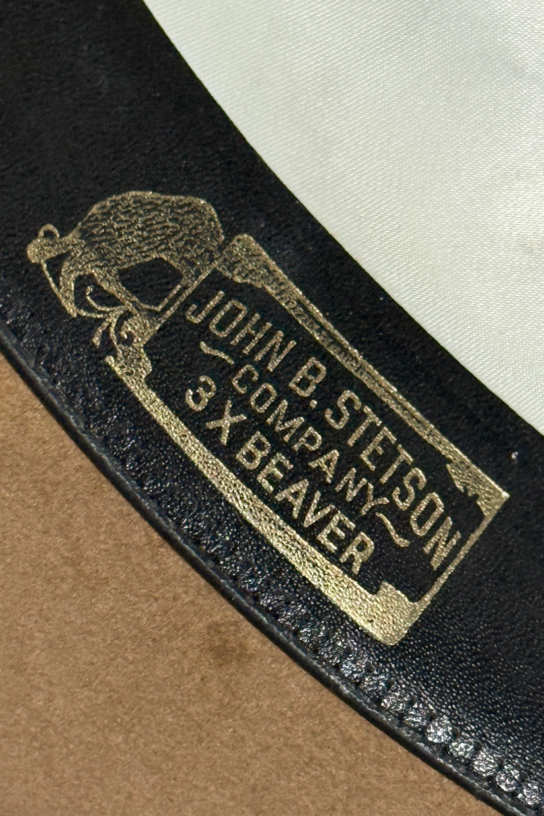 1970’S STETSON MADE IN USA BEAVER FUR WOOL FELT KNIT BAND BROWN COWBOY HAT 7 1/4