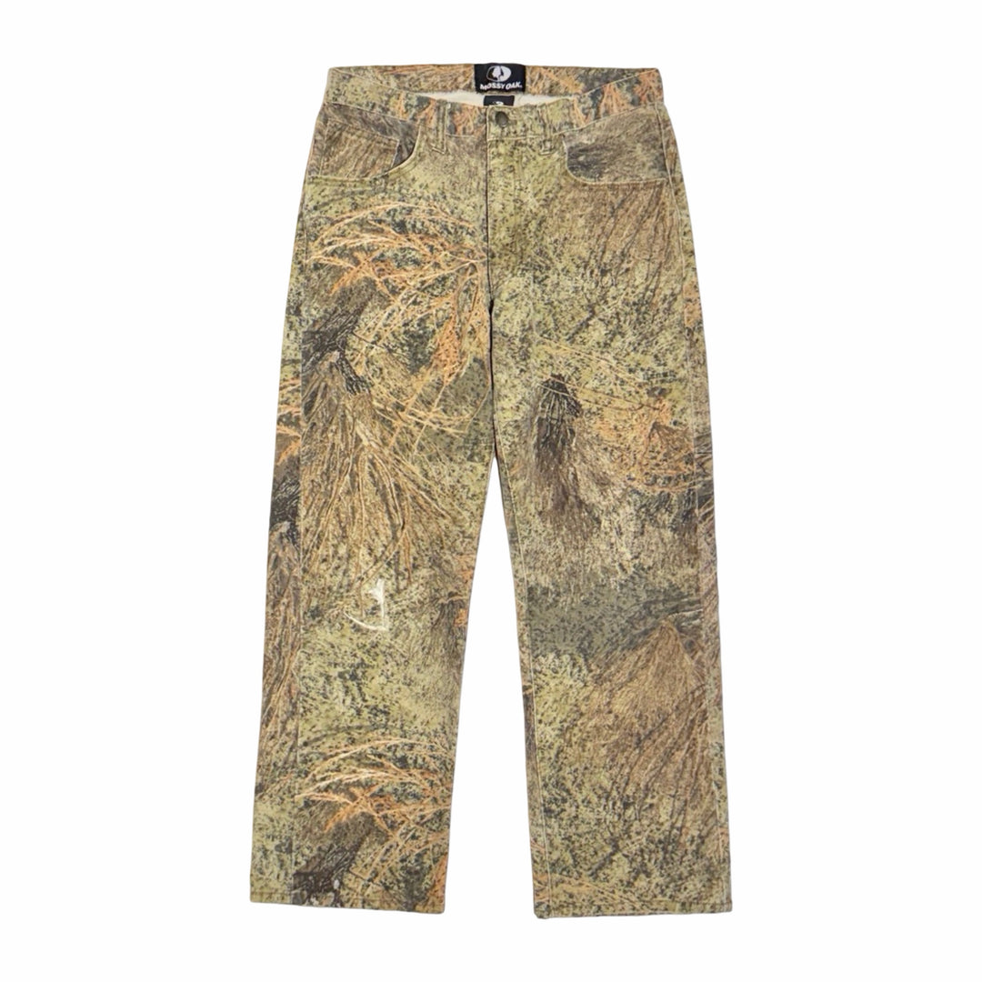Mossy Oak camo 5 pocket pants front