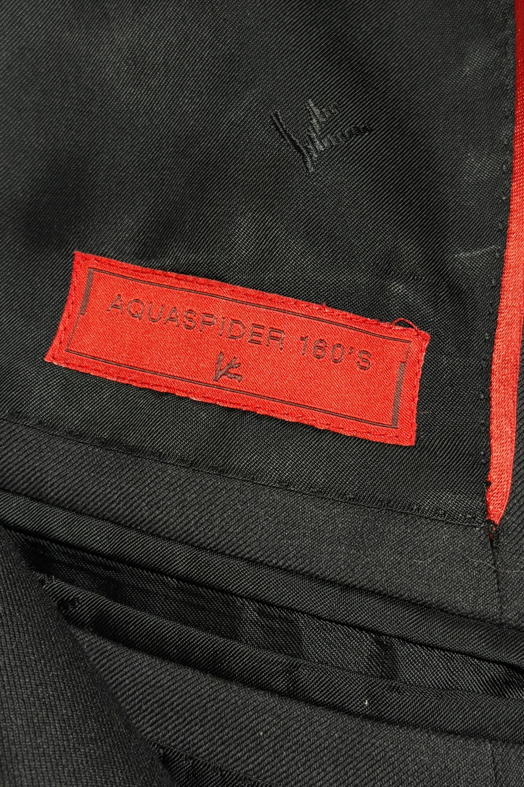 2000’S ISAIA MADE IN ITALY SUPER 160’S AQUASPIDER CUPRO LINED DARK GRAY BLAZER SUIT JACKET 38R