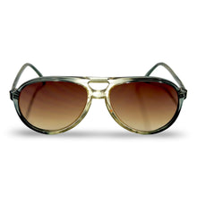 Load image into Gallery viewer, 1960’S GRANT MADE IN USA GRADIENT PEWTER SMOKE ACETATE AVIATOR SUNGLASSES
