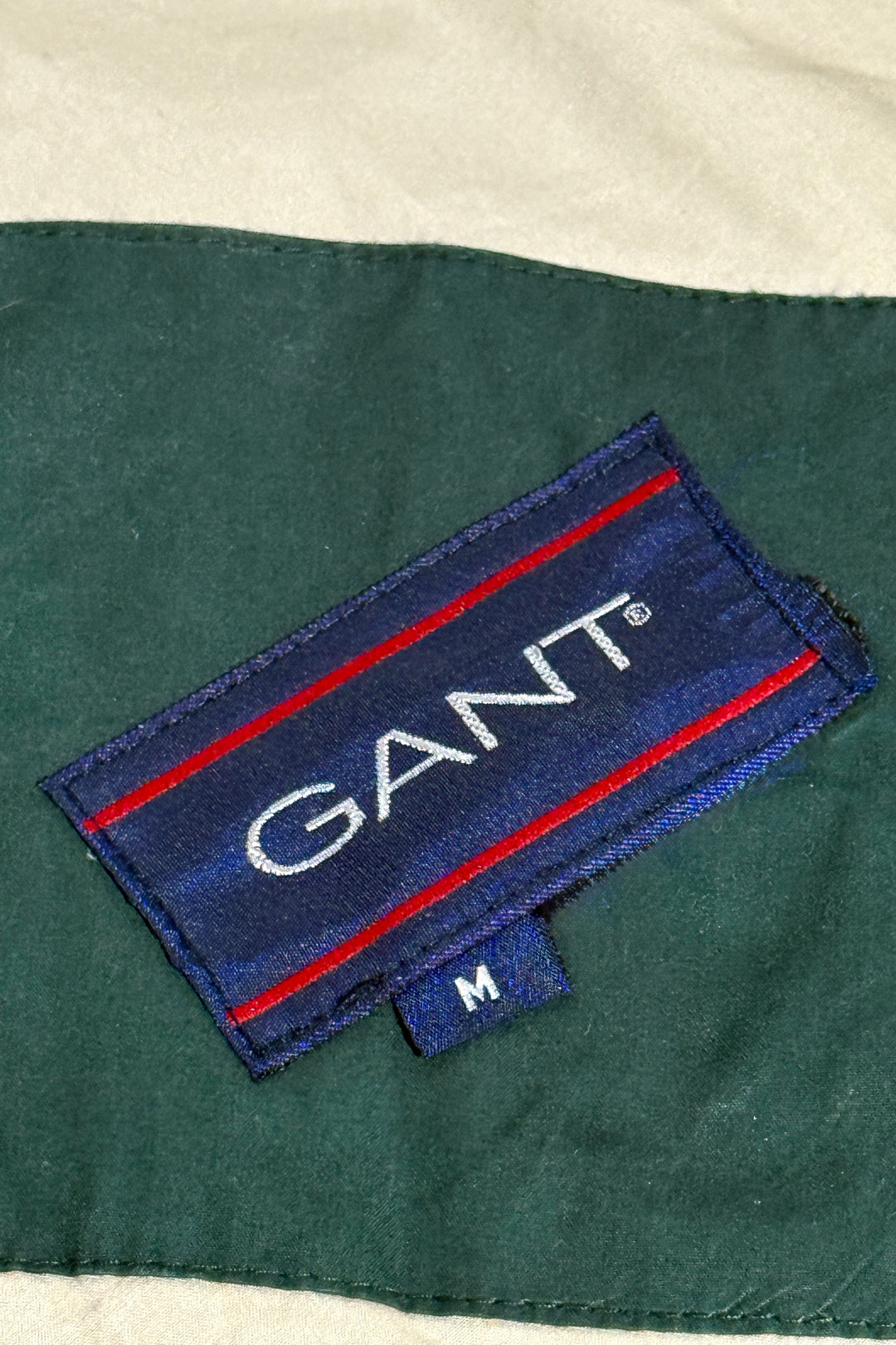 1980’S GANT MADE IN USA CONTRAST PANEL HOODED PARKA JACKET MEDIUM