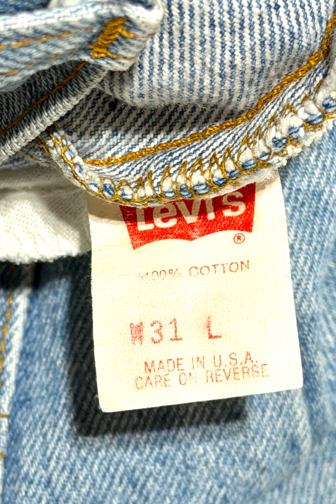 1980’S LEVI’S 505 ORANGE TAB MADE IN USA LIGHT WASH 8.5” DENIM SHORTS 30