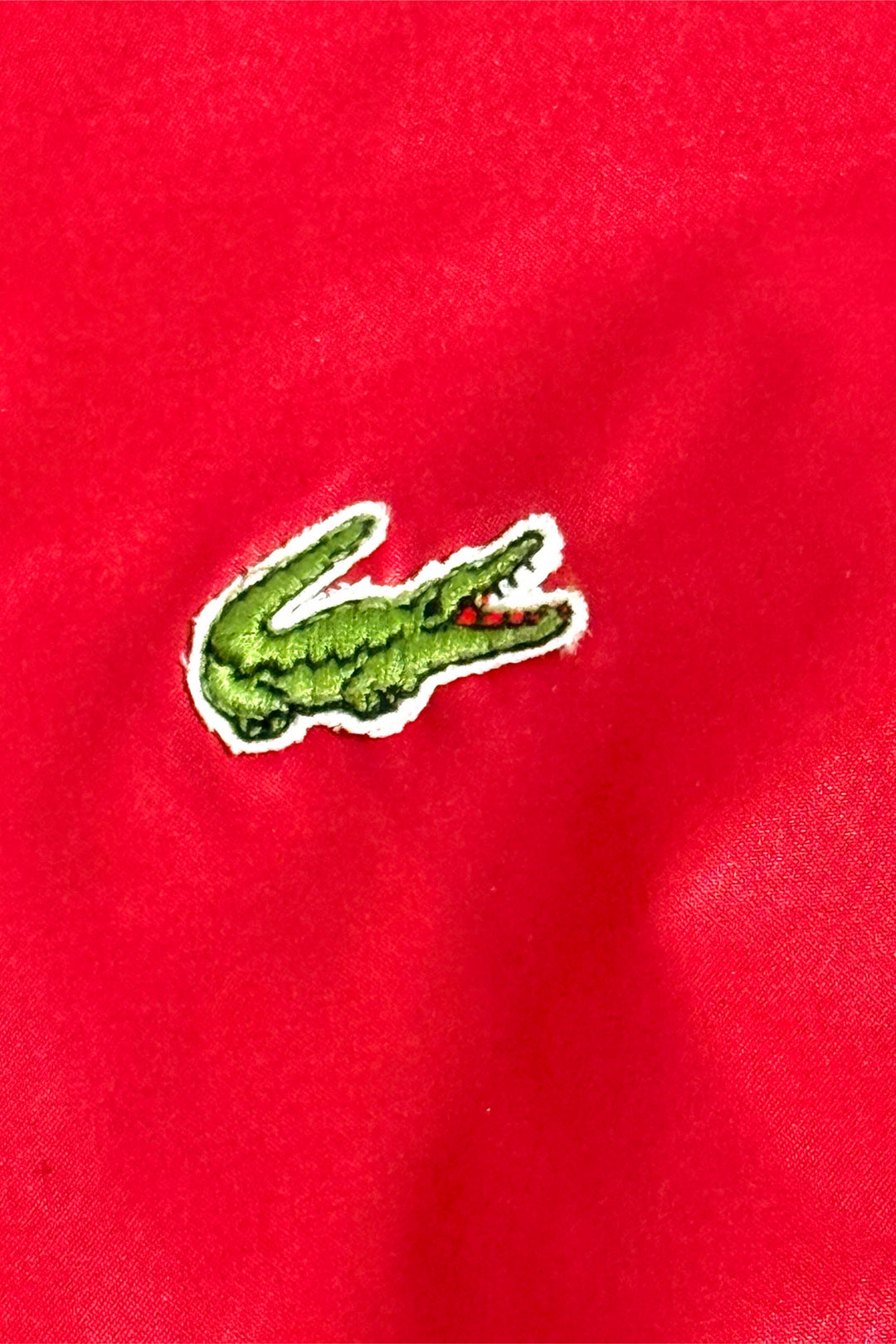 1980’S IZOD LACOSTE CROPPED HOODED PACKABLE WINDBREAKER JACKET MEDIUM