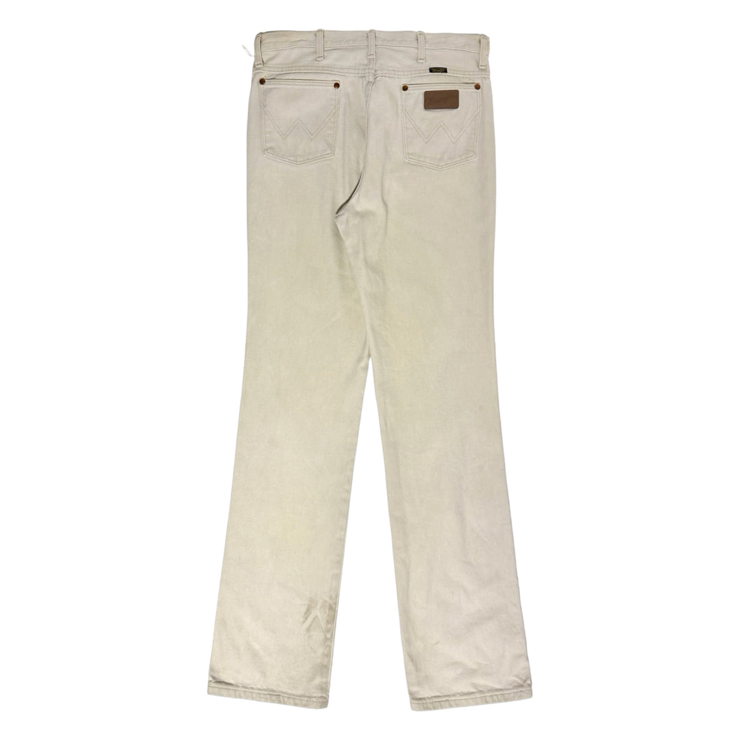 2000’S WRANGLER 936 OFF WHITE WESTERN BOOTCUT DENIM JEANS 34 X 36