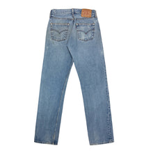 Load image into Gallery viewer, 1990’S LEVI’S 501 STRAIGHT LEG FADED LIGHT WASH DENIM JEANS 28 X 32
