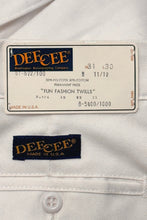 Load image into Gallery viewer, 1990’S DEADSTOCK DEE CEE MADE IN USA WHITE TWILL WORKWEAR PANTS 28 X 34
