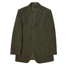 Load image into Gallery viewer, 1990’S GIORGIO ARMANI LE COLLEZIONE MADE IN ITALY MARLED OLIVE WOOL BUTTON JACKET MEDIUM
