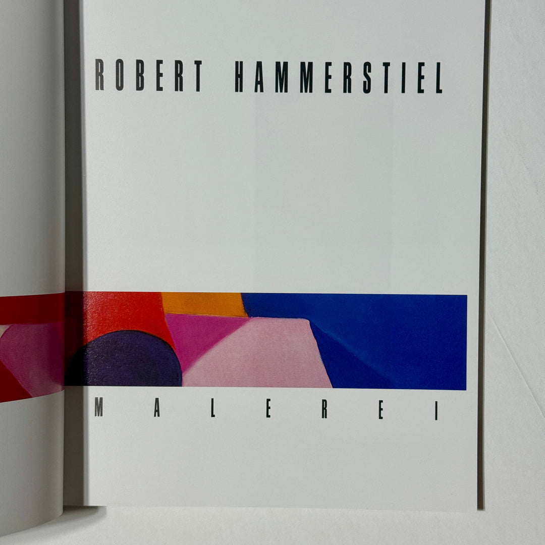 SIGNED ROBERT HAMMERSTIEL MALEREI BOOK