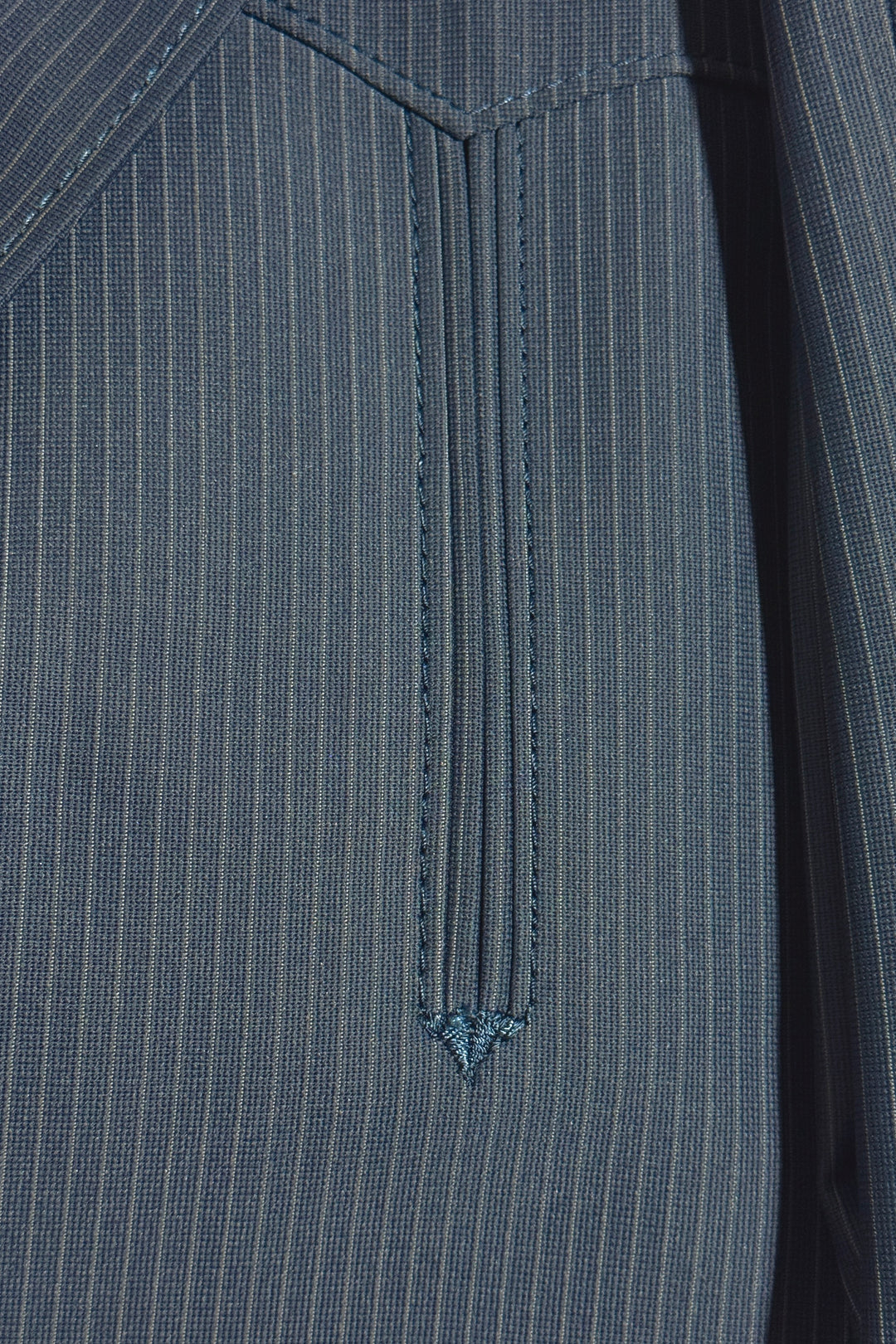 1970’S LASSO WESTERNWEAR MADE IM USA “LAS VEGAS” PINSTRIPE GRAY WESTERN SUIT JACKET BLAZER 44R