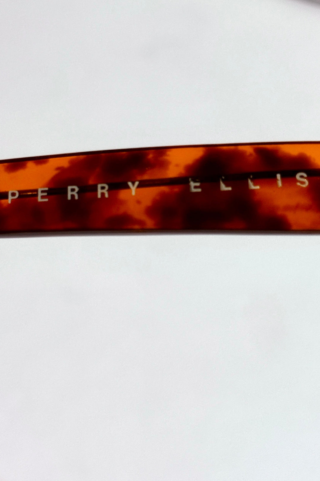 1980’S PERRY ELLIS TORTOISE SHELL ACETATE WAYFARER SMOKE LENSE SUNGLASSES