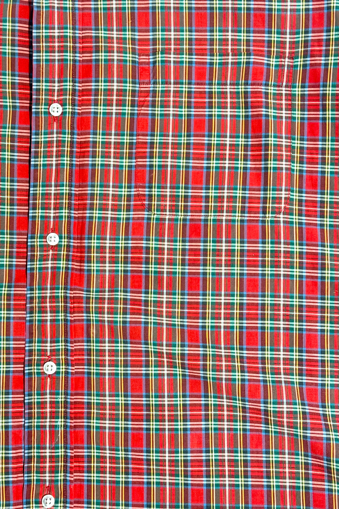 1960’S BROOKS BROTHERS MAKERS MADE IN USA PLAID CAMP S/S B.D. SHIRT XXL