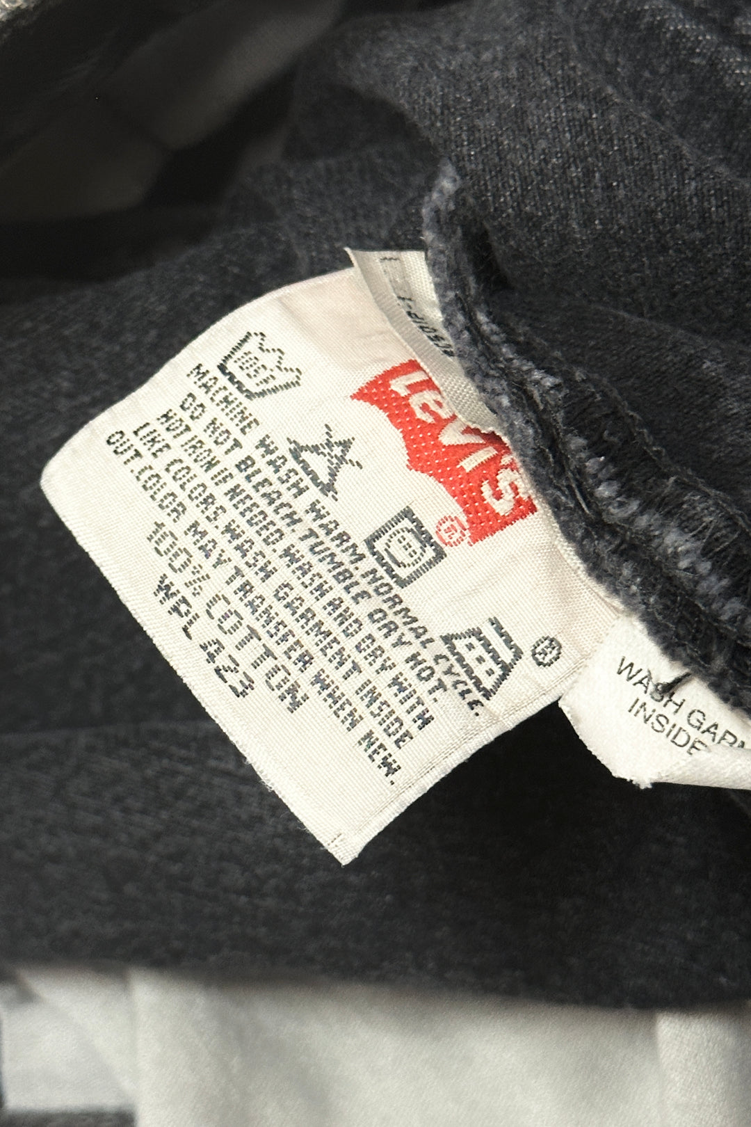 1980’S LEVI’S RED TAB BLACK 501 DENIM JEANS 38 X 30