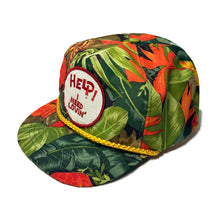 Load image into Gallery viewer, 1980’S HELP ME TROPICAL TRUCKER HAT
