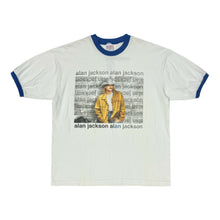 Cargar imagen en el visor de la galería, 1990’S ALAN JACKSON MADE IN USA SINGLE STITCH S/S RINGER T-SHIRT X-LARGE
