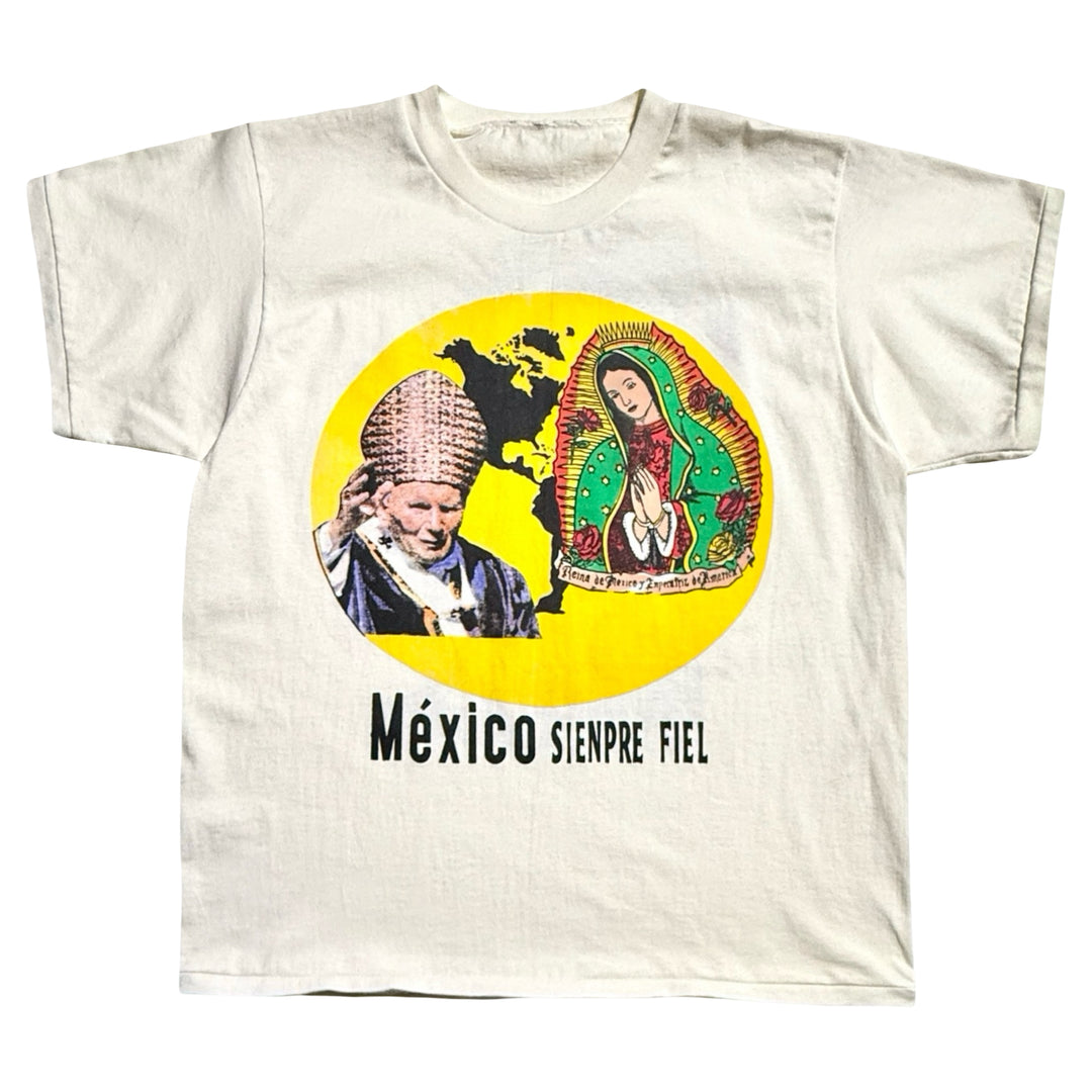 1980’S DEADSTOCK POPE JOHN PAUL II FAITHFUL GUADALUPE S/S T-SHIRT X-LARGE