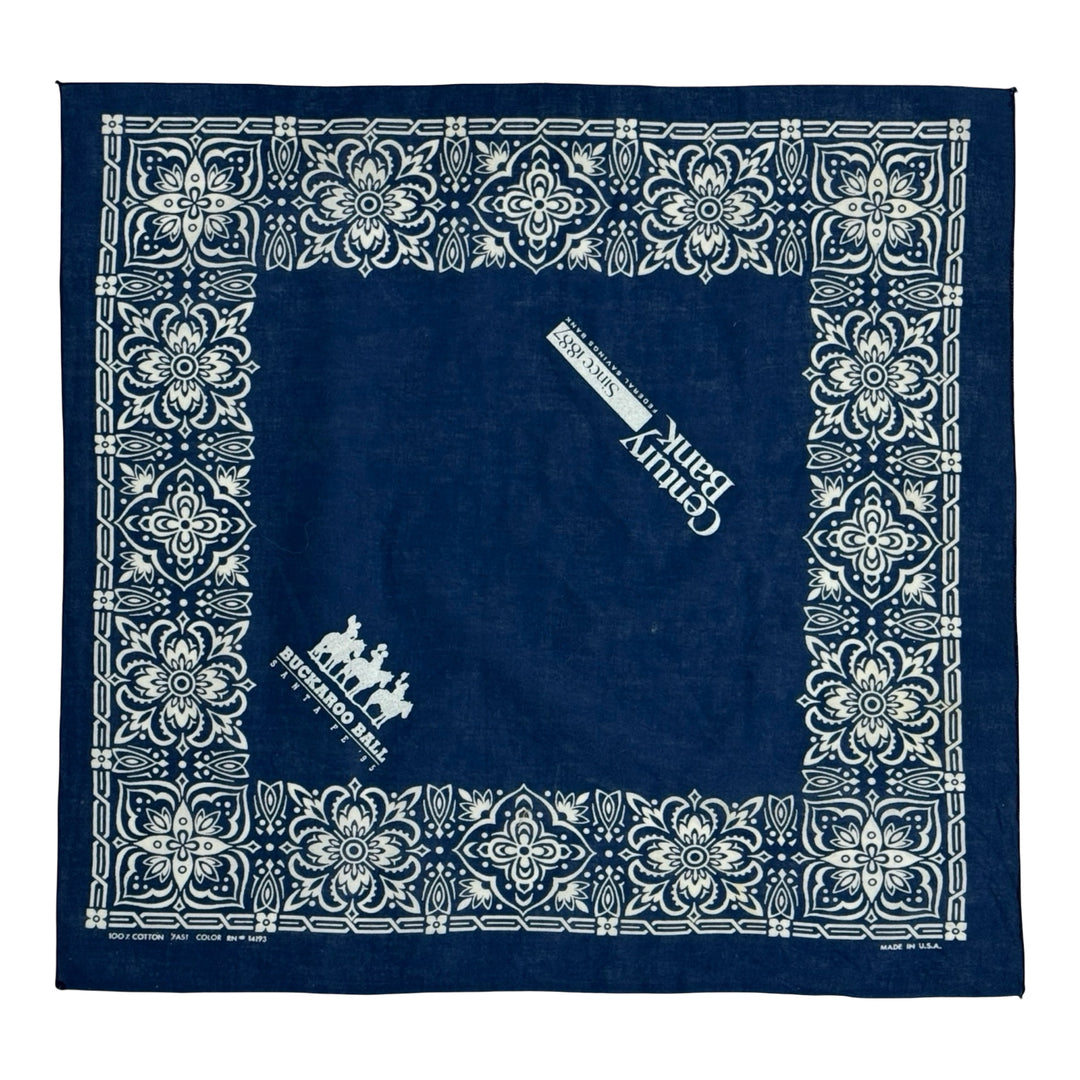 1990’S SANTA FE BUCKAROO BALL MADE IN USA SELVEDGE PAISLEY BANDANA