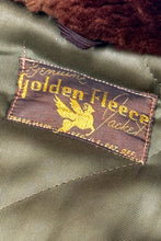 Load image into Gallery viewer, 1940’S GOLDEN FLEECE MADE IN USA FADED N-3B OLIVE DRAB SPLIT SHEARLING LINED HOODED PARKA SMALL
