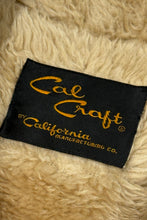 Cargar imagen en el visor de la galería, 1970’S CAL CRAFT MADE IN USA SHERPA LINED WESTERN RANCHER JACKET MEDIUM
