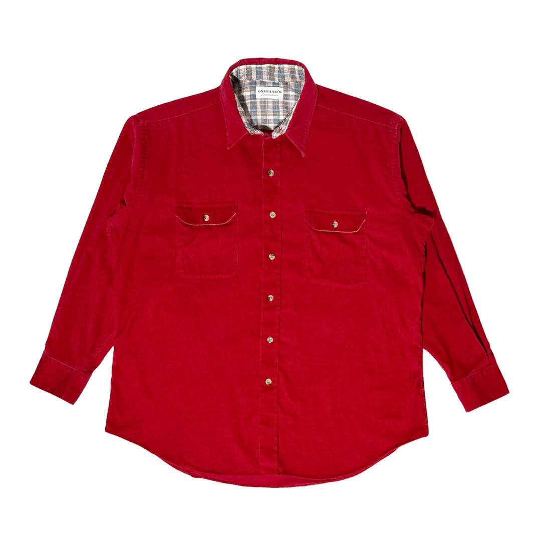 1970’S OSHMAN’S SPORTSWEAR MADE IN USA CORDUROY POCKET L/S B.D. SHIRT XXL