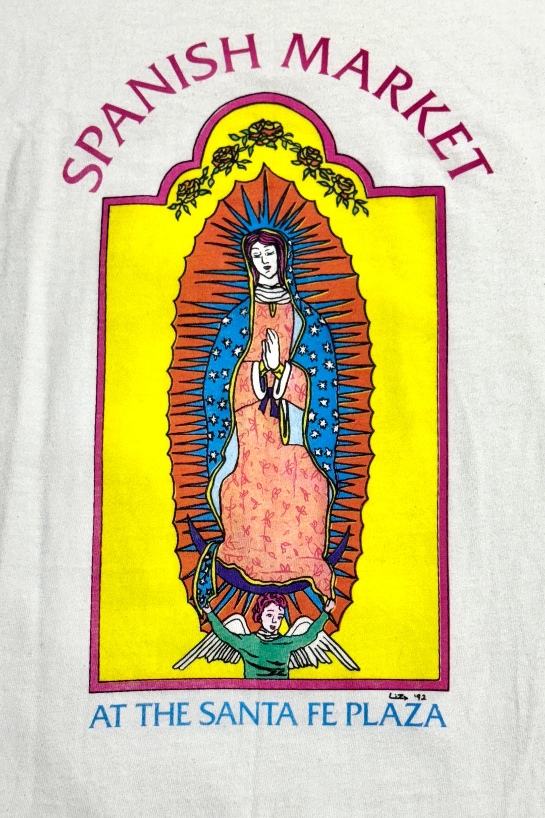 1990’S DEADSTOCK SPANISH MARKET 1992 GUADALUPE MADE IN USA S/S T-SHIRT LARGE