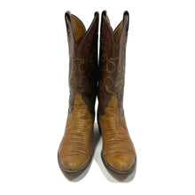 Load image into Gallery viewer, 1980’S TONY LAMA MADE IN USA LIZARD COWBOY BOOTS 10.5
