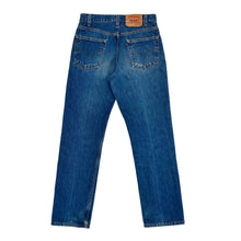 Cargar imagen en el visor de la galería, 1990’S LEVI’S MADE IN USA 647 RELAXED STRAIGHT LEG DARK WASH DENIM JEANS 28 X 28
