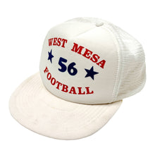 Load image into Gallery viewer, 1990’S WEST MESA FOOTBALL CUSTOM FLOCKED TRUCKER HAT
