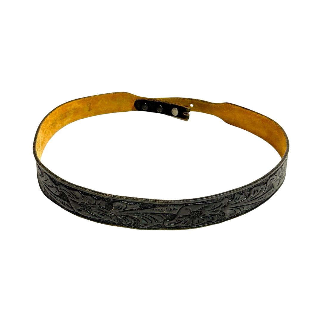 Chambers black leather belt alternate view