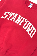 Load image into Gallery viewer, 1990’S STANFORD MADE IN USA CROPPED FLEECE CREWNECK SWEATER MEDIUM
