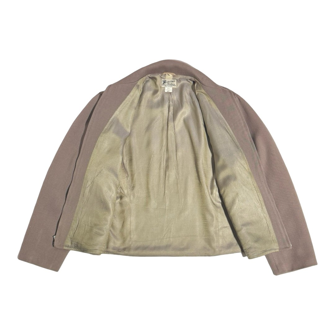 1950’S LEVI’S RIDERS MADE IN USA CROPPED WESTERN WHIPCORD WOOL JACKET LARGE