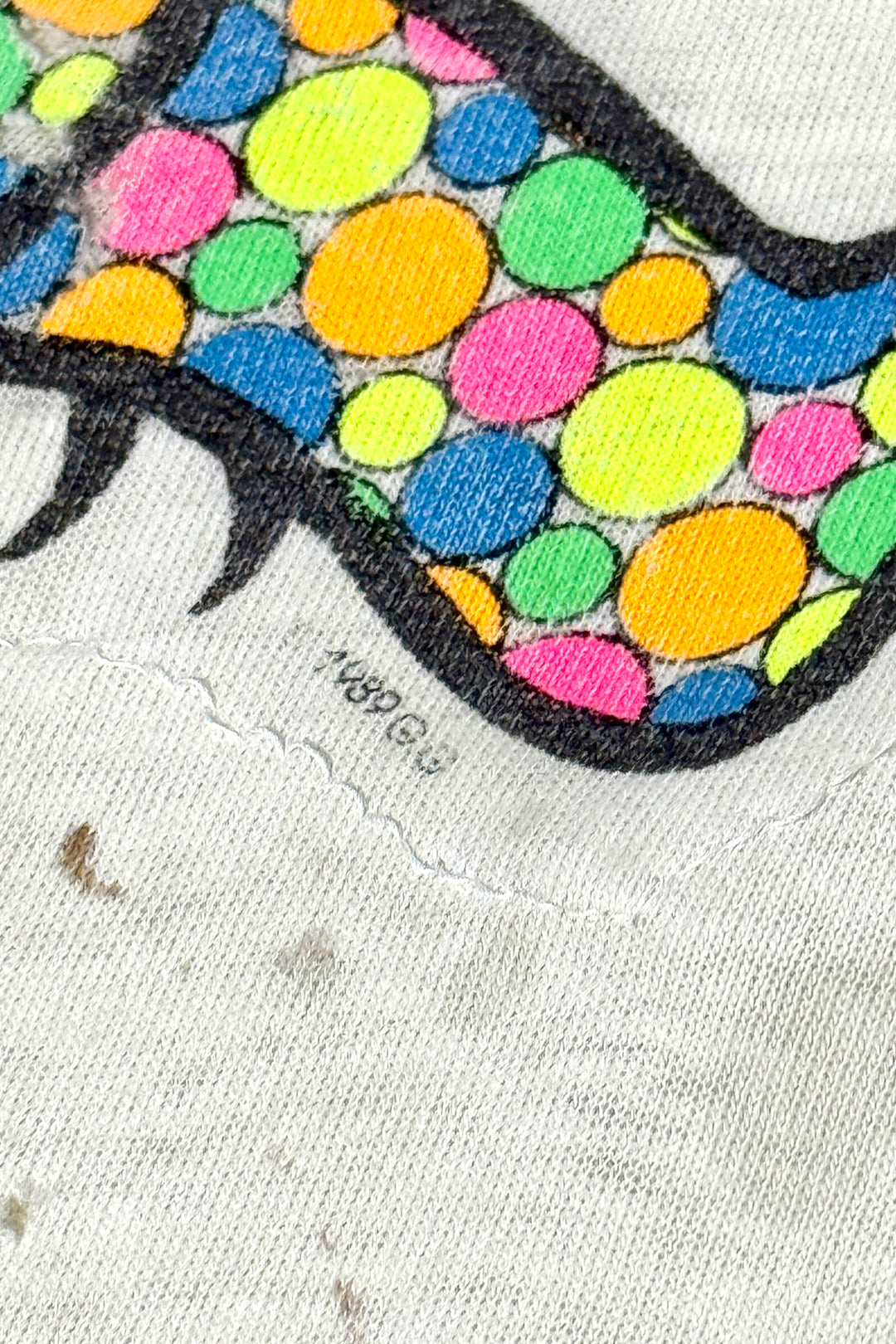 1980’S THRASHED & REPAIRED GRATEFUL DEAD ‘89 TOUR DANCING BEAR SINGLE STITCH S/S T-SHIRT X-LARGE