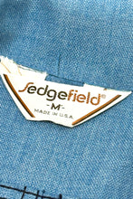 Load image into Gallery viewer, 1970’S SEDGEFIELD MADE IN USA DENIM WESTERN PEARL SNAP SHIRT JACKET SMALL
