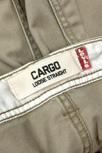 Load image into Gallery viewer, 1990’S LEVI’S WORKWEAR KHAKI BAGGY CARGO PANTS 38 X 36
