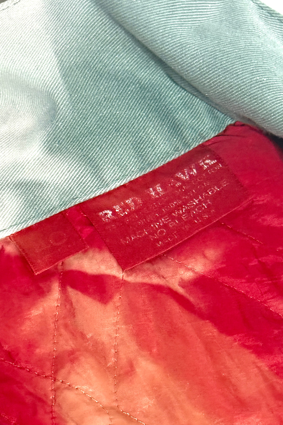 1970’S RED HAWK MADE IN USA THRASHED & SUN FADED TWILL WORKWEAR COVERALLS 40R