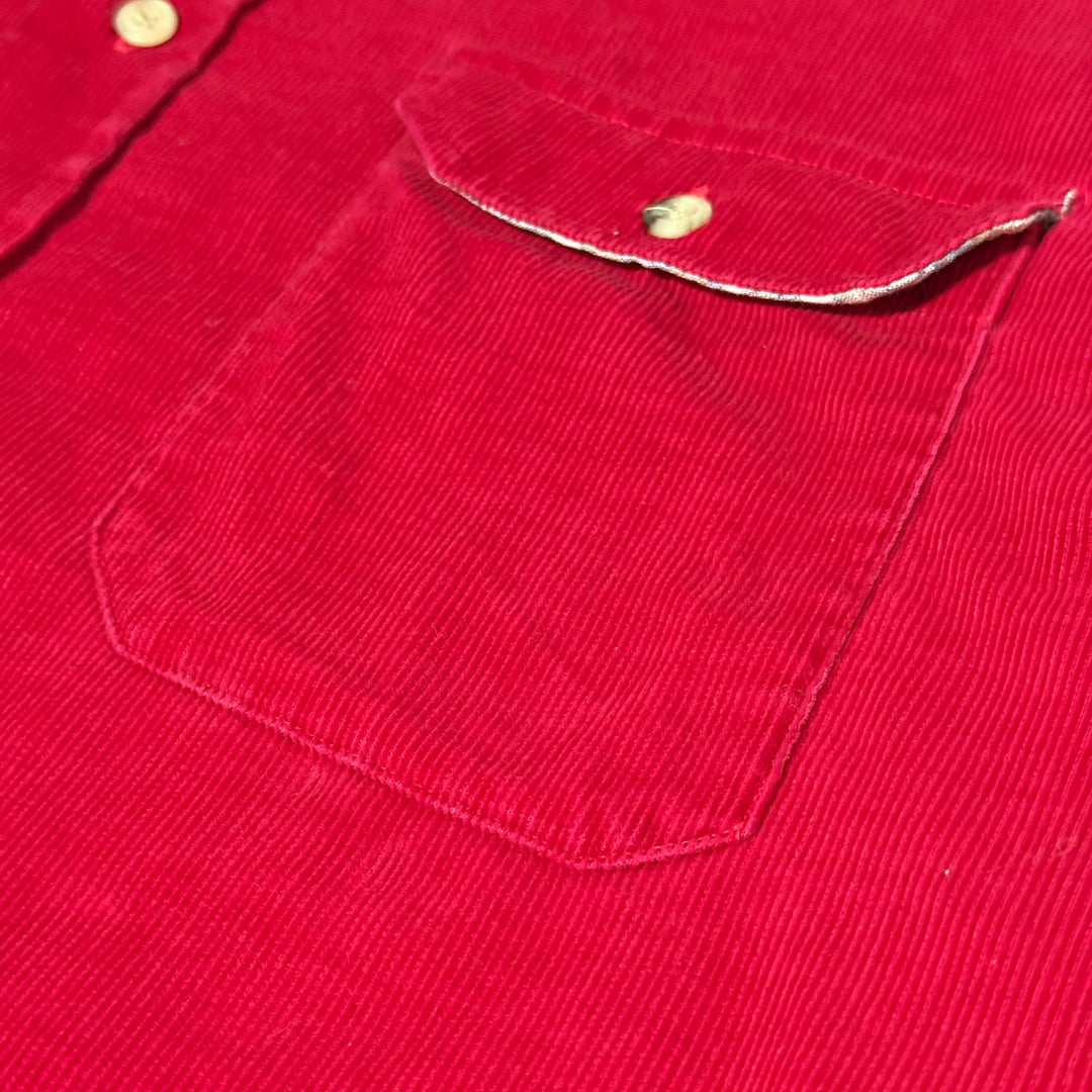 1970’S OSHMAN’S SPORTSWEAR MADE IN USA CORDUROY POCKET L/S B.D. SHIRT XXL