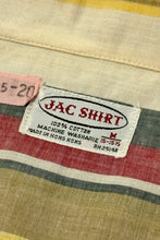 Cargar imagen en el visor de la galería, 1960’S SHIRT JAC MADE IN USA STRIPED LOOP COLLAR S/S B.D. SHIRT LARGE

