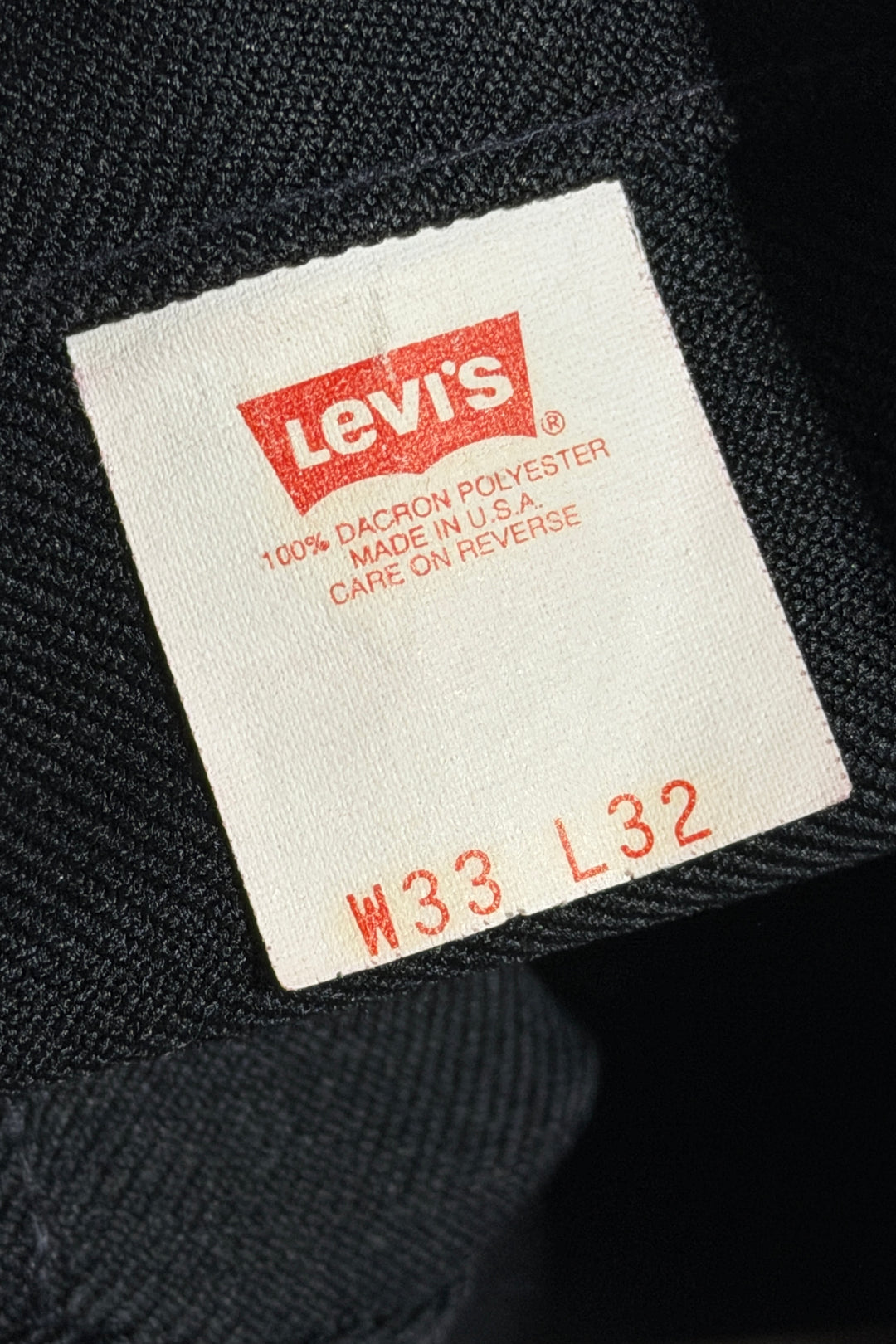 1980’S LEVI’S STAPREST 517 MADE IN USA BLACK COWBOY CUT WESTERN BOOTCUT PANTS 32 X 28