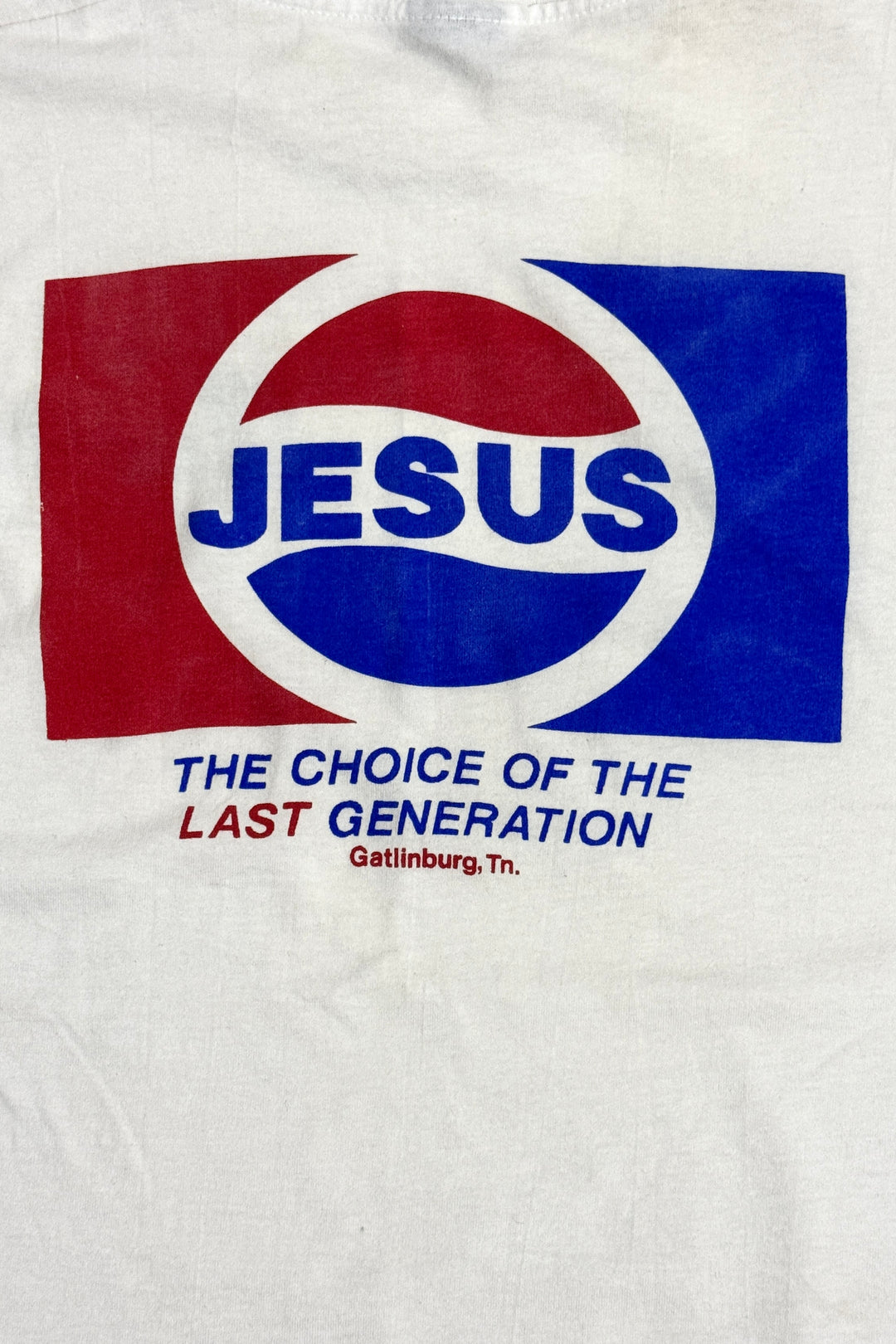 1980’S PEPSI JESUS MADE IN USA SINGLE STITCH S/S T-SHIRT X-LARGE