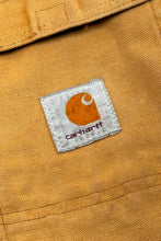 Load image into Gallery viewer, 1990’S CARHARTT UNION MADE IN USA FADED CORDUROY COLLAR DUCK CANVAS WORKWEAR JACKET LARGE
