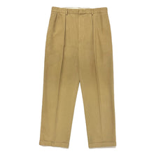 Load image into Gallery viewer, 1990’S POLO RALPH LAUREN MADE IN USA HIGH WAISTED PLEATED SUEDED KHAKI CHINO PANTS 32 X 30

