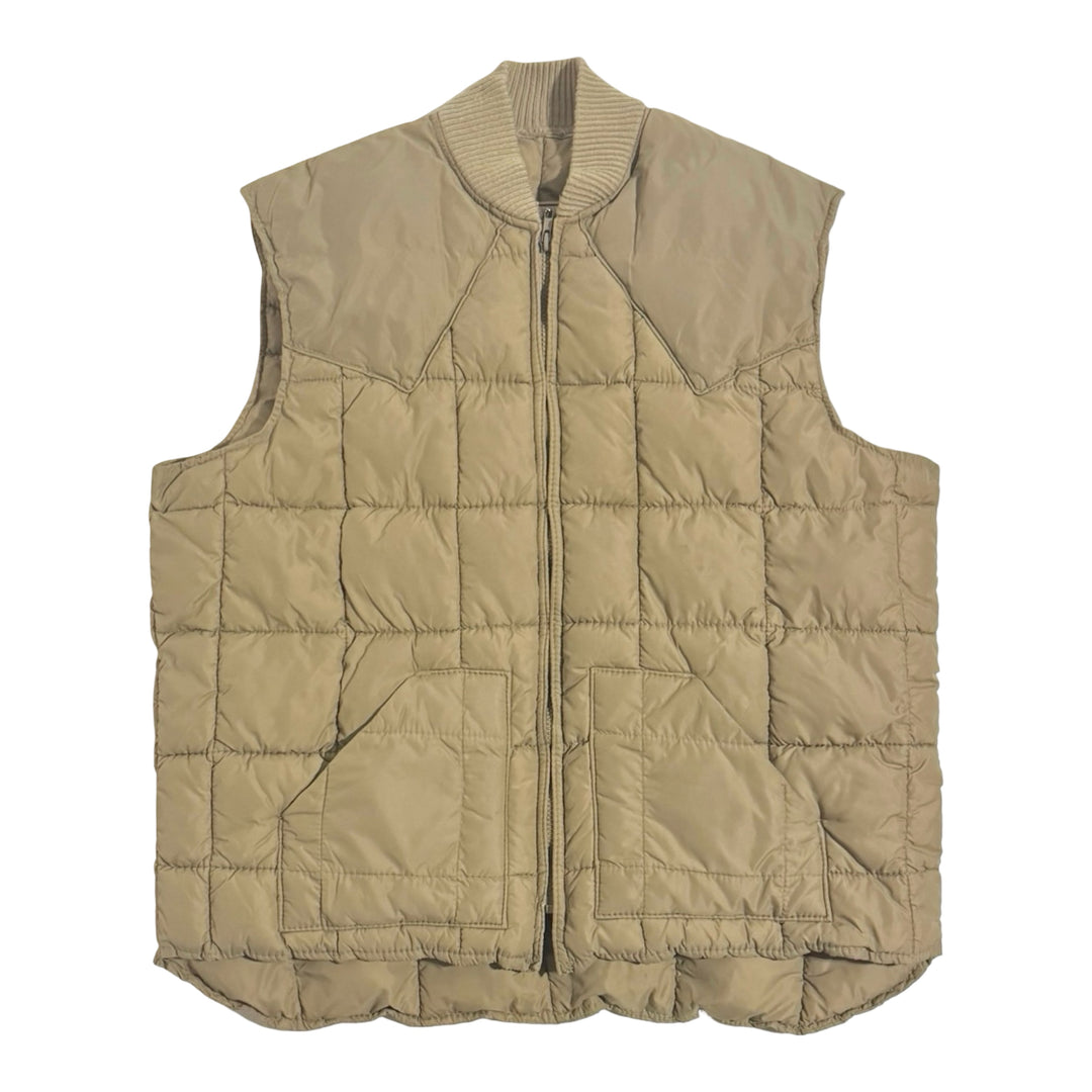 1990’S WALLS BIZZARD PRUF®️ MADE IN USA QUILTED WESTERN PUFFER VEST LARGE